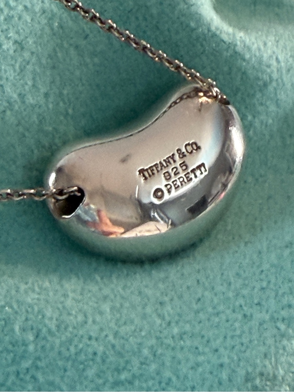 🫘Tiffany & Co. Bean Large 20MM Elsa Peretti Vintage STER 925 Pendant Necklace🌟 - Picture 4 of 14